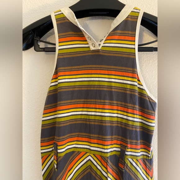Women’s Olive Striped Sleeveless MIDI by orla Kiley size small - Picture 3 of 5